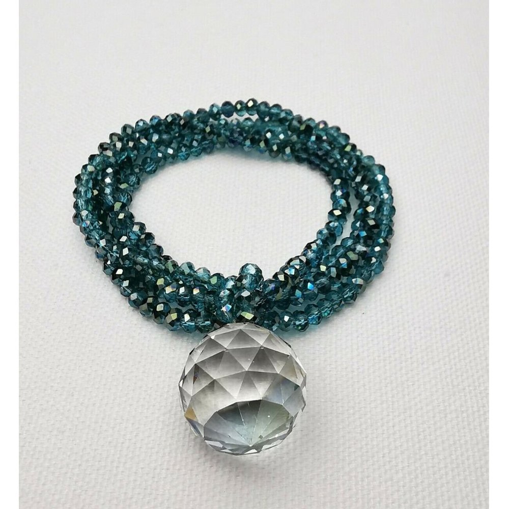 Handmade Vintage Women Bracelet  With Swarovski Crystals 8"